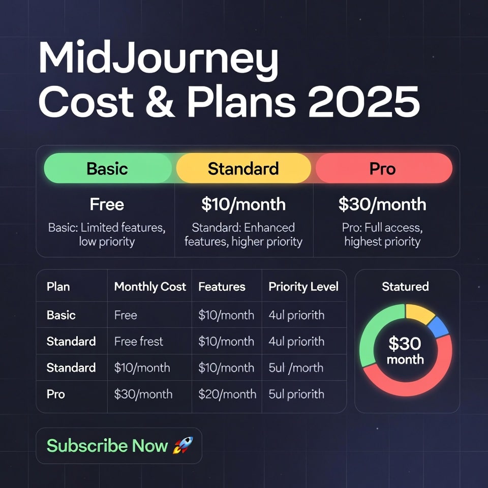 Midjourney Cost & Plans 2025: Full Pricing Guide (Free vs. Paid Tiers)