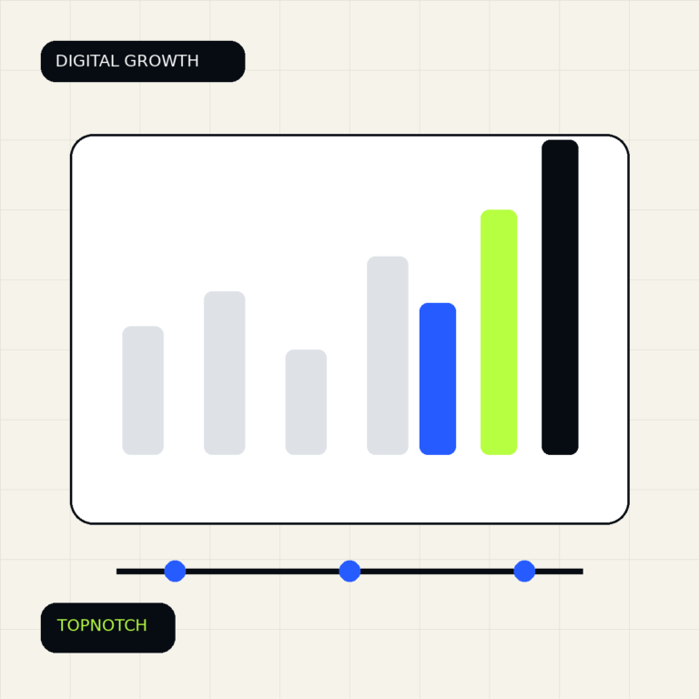 Abstract analytics graphic with meaningful business metrics separated from vanity counters.