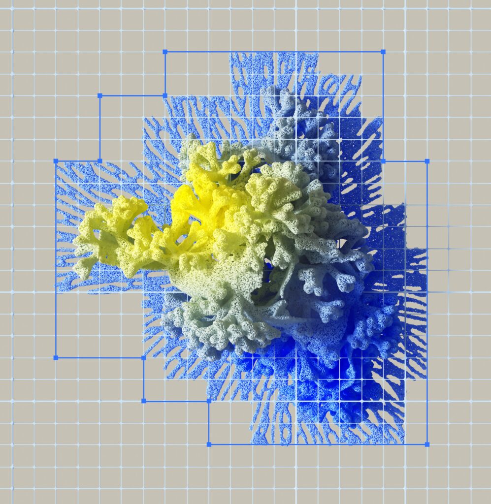 Abstract AI knowledge structures illustrating retrieval augmented generation and fine-tuning paths